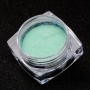 Decor pentru unghii NADP027CC sclipici cu efect de zahar, sugar effect Green Mermaid 